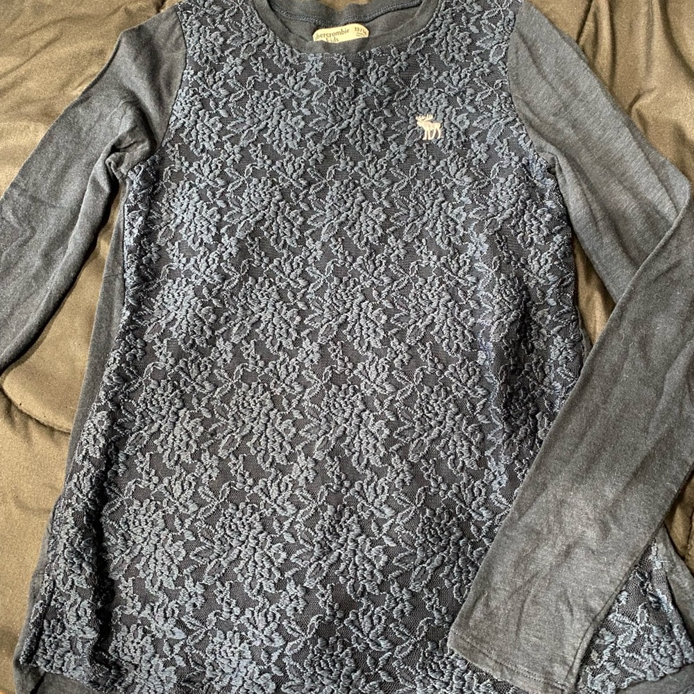 dark blue long sleeve shirt